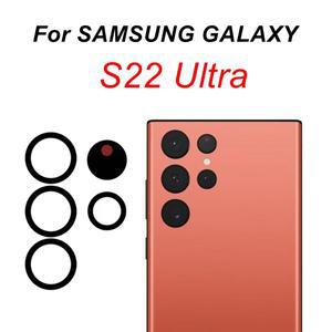 삼성 갤럭시 S22 울트라 5G 후면 카메라 렌즈 유리 프레임 교체 및 접착 스티커 포함 SM-S908 S908BDS S908