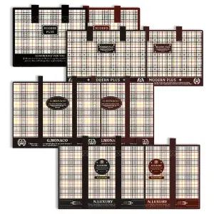 체크 타포린 쇼핑백 방수 지퍼형 포장 행사 쇼핑백