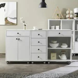 퍼니 이동바퀴 LPM 오픈서랍 주방수납장 조리대B형1개(FN_003)