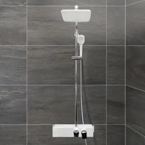 HLBATH 해바라기 레인 샤워기 선반형 화이트 HL2010CW 레인샤워기 해바라기샤워기 선반형레인샤워