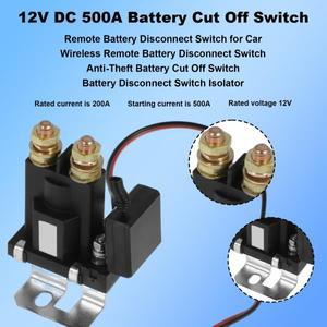 배터리 스위치 릴레이 듀얼 리모컨 차단 도난 방지 제어 킬 차량용 보트 RV 밴용 12V