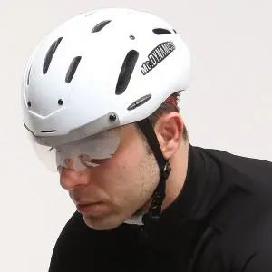 [맥다이나믹스] 멀티 에어로 자전거헬멧 유광화이트