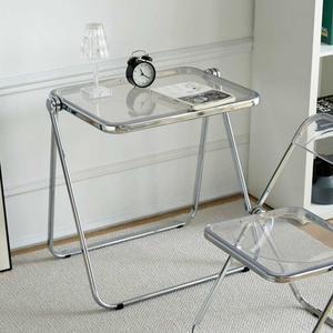 좌탁 아크릴 접이식 인테리어 낮은 홀로그램 티테이블 거실