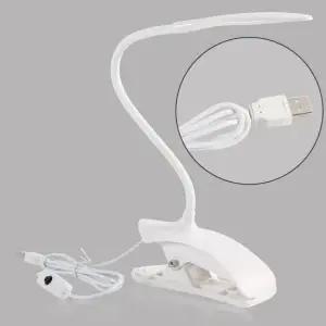 책상스탠드 LED 스탠드 집게형 자바라 책상 침대 조명