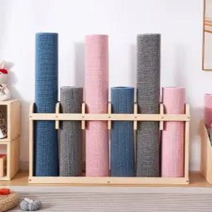 요가매트 폼롤러거치대 수납장 정리대 구멍 나무