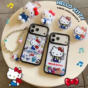 헬로키티 맥세이프 키티 스마트톡 비즈 스트랩 아이폰 17 16 15 13 12 프로 맥스 갤럭시 S25 S24 S23 케이