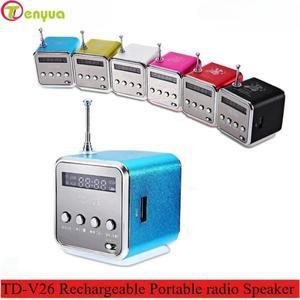 APC 2025 충전식 휴대용 라디오 FM 미니 라디오 미니  블루투스 휴대용 음성 컴퓨터 휴대 전화 MP3 음악에