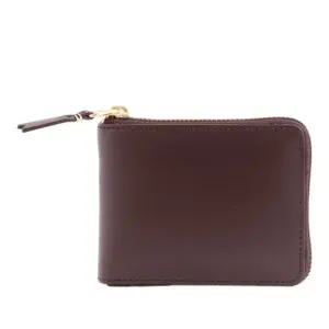 가죽 지퍼 컴팩트 반지갑 SA7100 BROWN