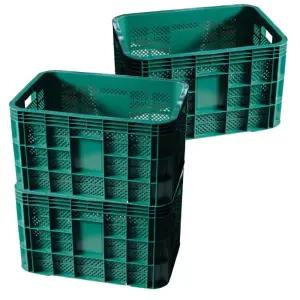 콘티 농산물 플라스틱 운반 상자 과일 사각 박스 6개/수납/바구니/이삿짐/바스켓