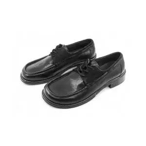 야세 YASE 해머 텀블다이 워싱레더 보트슈즈 블랙