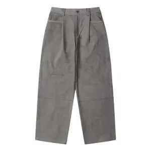 [커스텀멜로우](광주신세계)그레이 원 턱 탭 팬츠 CWPAS25141GYX