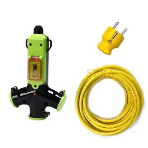 신성 방우형 콘센트 3way 연장선 2.5SQ 3C 10호 10m 직접조립