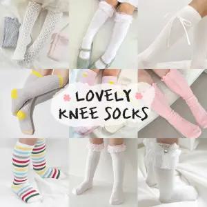 키즈 여아 니삭스 리본 레이스 유아 아동 공주 아기 초등 학예회 발표회 봄 여름 국산