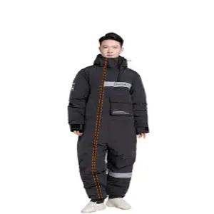 방한 점프수트 우주복 작업복 방한복 일체형 기모 동절기 성인 남자 남성용 정비복
