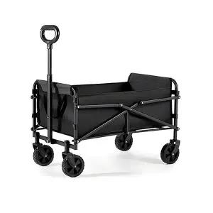 캠핑용 캐리어 베이직 / 블랙 웨건 카트 이동식 폴딩 대형 손수레 운반