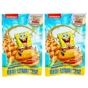 1+1 스폰지밥 랜덤뽑기 야미 마그넷 별사탕 포함 해파리젤리 핑핑이사료 게살버거 집게리아 냉장고자석
