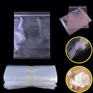 PE 투명 지퍼백 (15X20cm)-100매 포장 비닐 폴리백/보관/악세사리/음식점/카페/소매업/개별/업소용/소분용