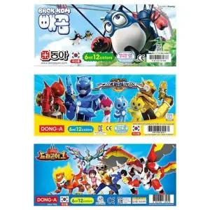 동아 수채화물감 6cc 12색 남아용 파랑 캐릭터랜덤 (1개입)