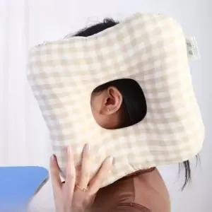 귀보호 베개 마사지샵 수면 구멍 피어싱 낮잠 눌림방지
