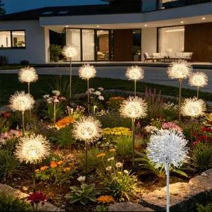 태양광 정원등 민들레 LED 실외 태양열 꽃등 조화 외등 경관조명 야외 전구 마당 테라스