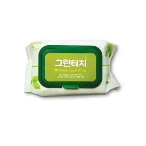 (100매 캡형) 그린터치 물티슈 아기물티슈/티슈/휴대/여행/차량/？？티슈/아기/유아/안전/습식/휴대용/여행