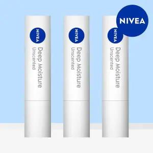 [니베아](eTV)니베아 립케어 딥 모이스처 언센티드 2.2g 3개[35700827]