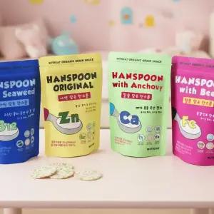 위드잇 한스푼 라이스칩 4종 SET (아연,철분,칼슘,비타민)