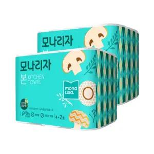 (116매)(12롤) 모나리자 본 키친타올/업소용/키친/타올/타월/일회용/청소/닦기/물기/제거/싱크대/주방/기름