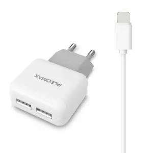 가정용 분리형 충전기 USB 2포트 (8PIN)/휴대폰급속충전기/고속충전/USB멀티포트/듀얼충전기/2포트충전기