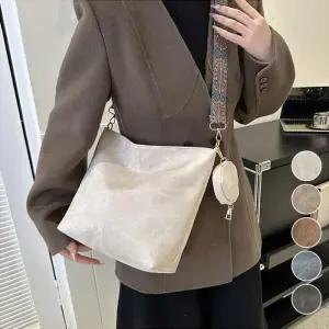 [라일리] Rly 빈티지 와이드 스트랩 숄더 크로스백 미니파우치