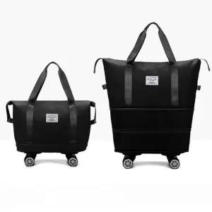 [라일리] Rly 사이즈조절 쇼퍼백 옥스포드원단 탈부착바퀴 여행용