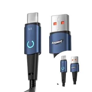 차량용 안드로이드오토 USB A TO C 66W 충전케이블 2M UTCM66W 애니포트용