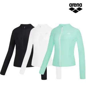 아레나 여성인 코어 레귤러핏 집업 래쉬가드 A6BL1QR41