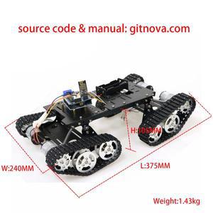 WiFi/블루투스/PS2 제어 RC 4wd 로봇 탱크 섀시 키트, Arduino DIY 용 + 모터 드라이버 보드 포함