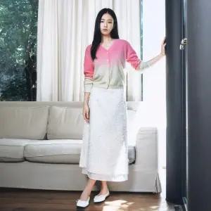 [최초가 69 900]25FW 레이어드 페더 스커트