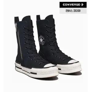 [컨버스](광주신세계)A10361C 척70 플러스 엑스하이 지퍼 캔버스 단화 운동화 블랙