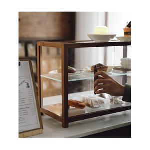 원목 유리 진열장 카페디저트 수납용