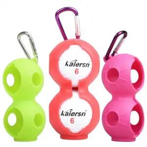 골프공 필드용품 주머니 골프공주머니 실리콘형 2구 볼주머니 볼파우치 케이스 골프용품