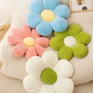 수니 데이지 플라워 방석 쿠션 60cm/꽃방석/꽃쿠션/꽃/꽃모양/등받이/사무실/용/학생/학교/예쁜/감성/가정