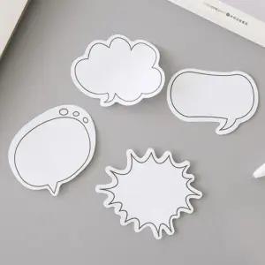 귀여운 말풍선 점착식 부착식 메모지 사무실 공부 편지 붙이는 미니 메모지