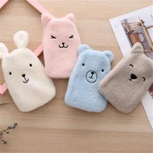 어린이 동물 온수 팩 캐릭터 휴대용 온수 팩 물주머니 보온