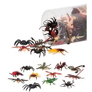 과학 생태학습 60피스 소형 곤충 모형 피규어 교육소품 역할놀이 유아교구 6세