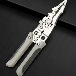 전선 스트리퍼 다기능 케이블 와이어 전선 피복 탈피기 커터 공구 압착기 절단기 멀티 연선 렌치 전기 권선