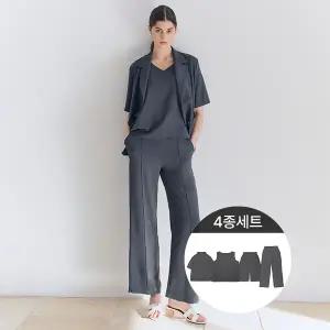 크링클포멀셋업4종(자켓+이너+팬츠+플레어팬츠)