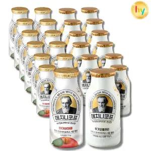 hy 한국야쿠르트 메치니코프 2가지맛 유거트140ml(화이바애플12+무가당플레인12) 총24입