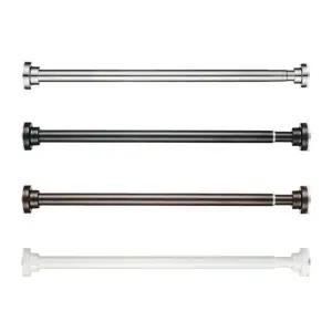 프리미엄 스텐 압축봉 행거봉 옷장 욕실 옷걸이봉 22mm 304내추럴 30-35cm