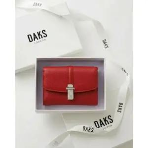[NS홈쇼핑]DCWA6E722R2 닥스 [26SS] 레드 단색 소가죽 반지갑[35757110]