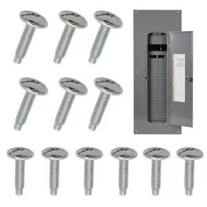 사각형 D 패널 커버 나사 교체용 전기 200암페어 내구성 있는 강철 간편한 설치 - 12팩