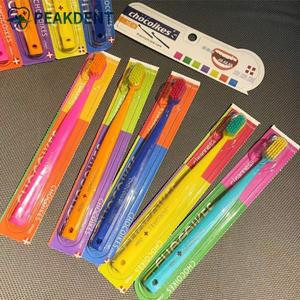 5pcs 울트라 소프트 마이크로 화이버 칫솔 세트 스위스 스타일 고밀도 수동 부드러운 청소 및 잇몸 케어 홈