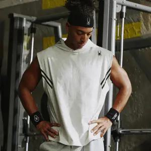 [롯데백화점]스파이더 남성 머슬핏 후드 슬리브리스 티셔츠 SPJPCNHD201MLGR